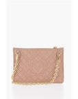 Moschino LOVE Quilted Faux Leather Clutch with Removable Chain Should