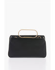 Moschino LOVE Solid Color Handbag with Removable Faux Fur Handle