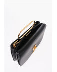 Moschino LOVE Solid Color Handbag with Removable Faux Fur Handle