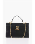 Moschino LOVE Faux Leather Bag with Golden Chain and Turn Lock Closur