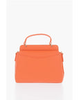 Moschino LOVE Faux Leather Mini Bag with Maxi Golden Plaque