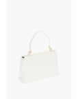 Moschino LOVE Faux Leather Bag with Front Monogram and Turn Lock Clos