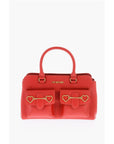 Moschino LOVE removable shoulder strap faux leather HEART BIT bag