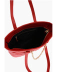 Moschino LOVE Quilted Faux Leather Tote Bag