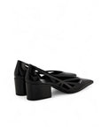 Prada Black Leather Cut-Out Pumps 55