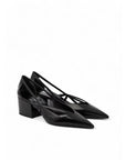 Prada Black Leather Cut-Out Pumps 55
