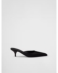Prada Black Satin Sabot