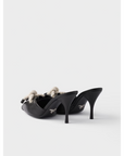 Prada Black Nappa Leather Rope Detail  Sandals