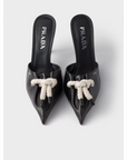 Prada Black Nappa Leather Rope Detail  Sandals