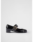 Prada Black Patent leather Mary Jane pumps