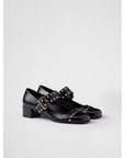 Prada Black Patent leather Mary Jane pumps