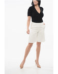 Valentino Cotton Wide-leg Shorts