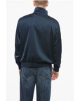 Bel Air Athletics Satin ACADEMY Mock Neck Sweatshihrt with Contrasting Side Ba