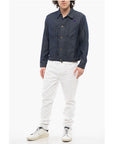 Needles Solid Color Utility Jacket with Butterfly Embroidery