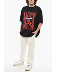 Martine Rose Gradient Effect Oversized BLOW YOUR MIND Crew-neck T-shirt