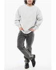 Champion Solid Color Fleeced-Cotton Crew-neck Sweatshirt