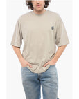 A Paper Kid Cotton Crew-neck T-shirt with Back Print