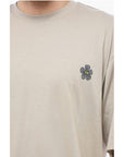 A Paper Kid Cotton Crew-neck T-shirt with Back Print