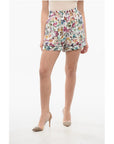 Dior Floral Patterned Silk Shorts