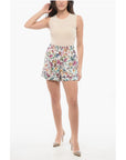 Dior Floral Patterned Silk Shorts