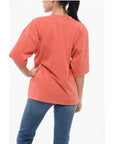 HALFBOY Cotton Crew-neck T-shirt with Ton On Ton Logo-Print