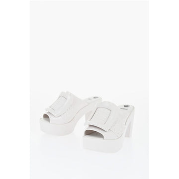 Viktor & Rolf MELISSA Rubber BUCKLE UP Mules with Maxi Buckle 10cm
