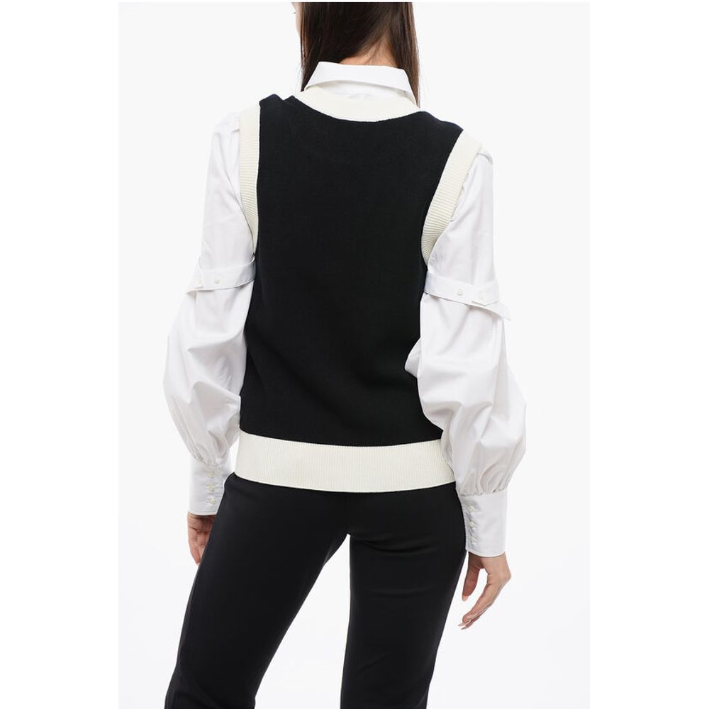 Viktor &amp; Rolf Sleeveless BONJOUR Crewneck Sweater