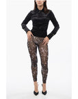 Viktor & Rolf Gathered Waist Velour Glittered Top