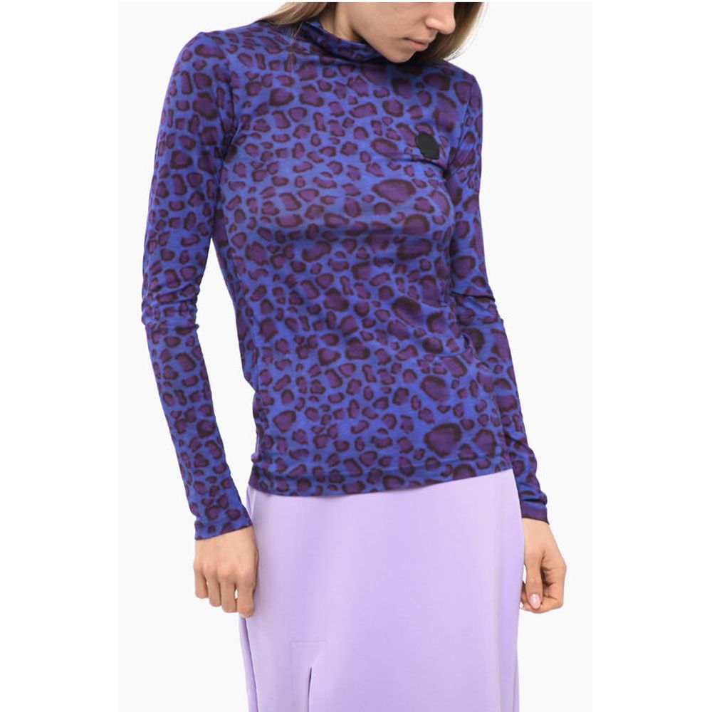 Viktor &amp; Rolf Turtleneck Animalier Top