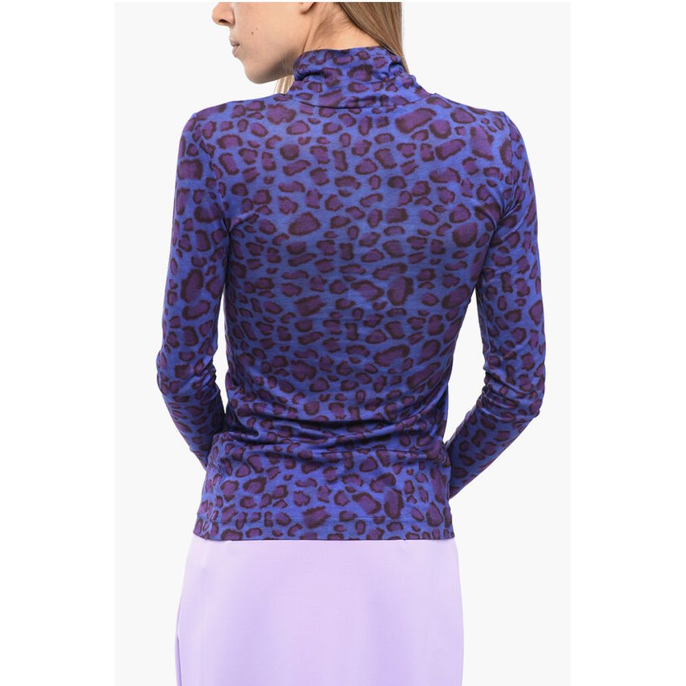 Viktor &amp; Rolf Turtleneck Animalier Top