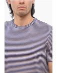 Altea Stripe Motif Linen Blend T-shirt