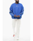 Off-White Brushed Cotton BANDANA ARROW Crewneck Sweatshirt
