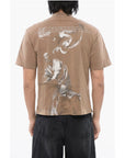 Off-White Solid Color Cotton S.MATTHEW Crew-neck T-shirt