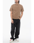 Off-White Solid Color Cotton S.MATTHEW Crew-neck T-shirt