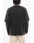 Off-White Long Sleeved Layered MARY Printed T-shirt