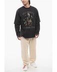 Off-White Long Sleeved Layered MARY Printed T-shirt
