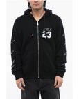 Off-White Cotton 23 SKATE Hoodie with Contrast Embroidery