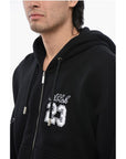 Off-White Cotton 23 SKATE Hoodie with Contrast Embroidery