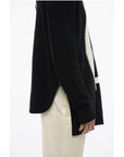 Off-White Crewneck Wool Sweater With Maxi Logo Embroidery
