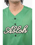 Off-White Embroidered Baseball Mesh T-Shirt