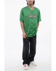 Off-White Embroidered Baseball Mesh T-Shirt