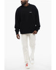 Off-White Brushed Cotton TATTOO ARROW Crewneck Sweatshirt
