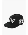 Off-White Cotton Twill BOXY Cap with Maxi Frontal Monogram