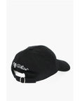 Off-White Cotton Twill Cap with Embossed Details