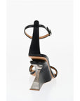 Off-White Leather JUG Sandals Wedge 9 cm