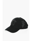 Off-White Solid Color Cap with Embossed Details