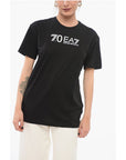Armani EA7 Crew Neck Cotton T-Shirt with Print