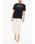 Armani EA7 Crew Neck Cotton T-Shirt with Print