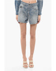 Versace JEANS COUTURE Glittery Denim Shorts