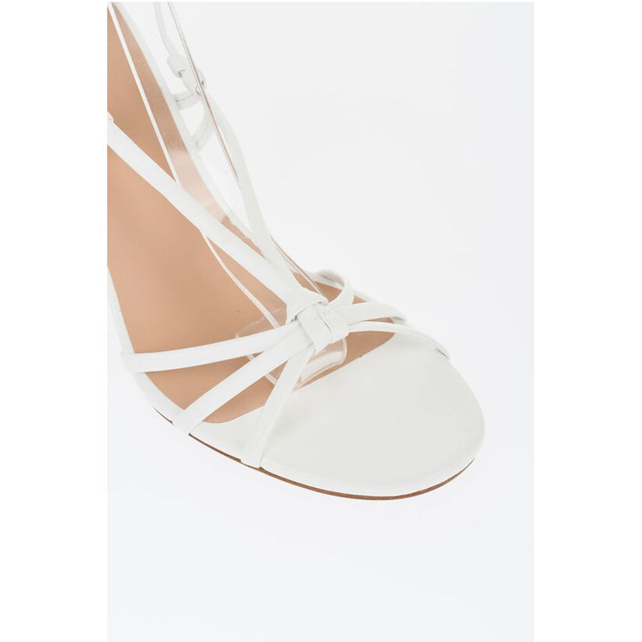 Chloé Leather Sandals With Metallic Effect Wedge 8 cm